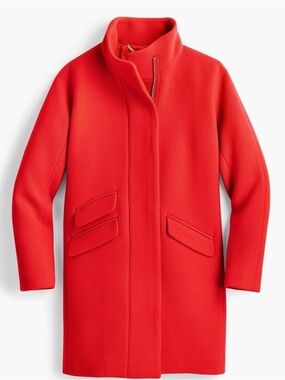 J.Crew Cocoon Coat in Italian Stadium-Cloth Wool 0P